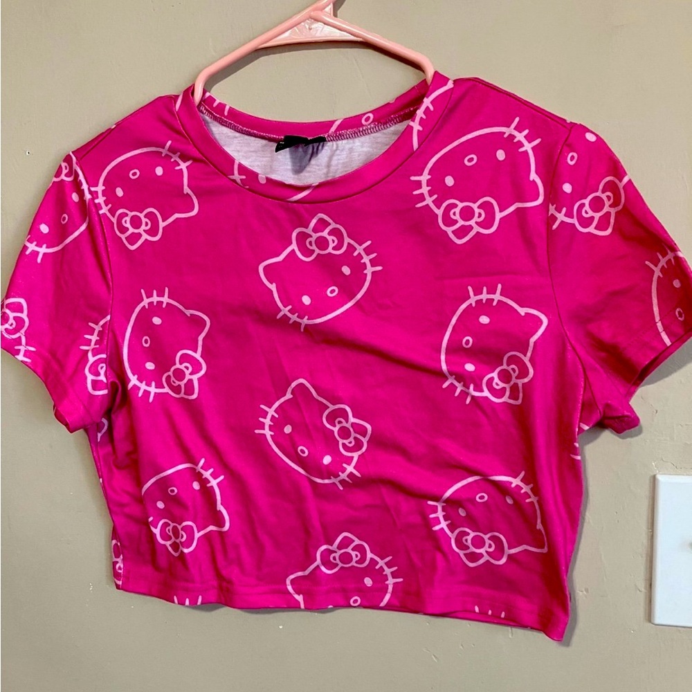 Hello Kitty Pink Crop Top Size L Hello Kitty & Friend By Sanrio X SHEIN